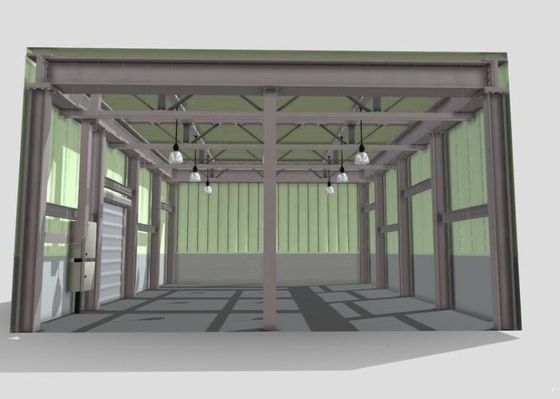 Prefabrik Endüstriyel H Bölümü Çelik Yapı Çerçeve Bina Depo