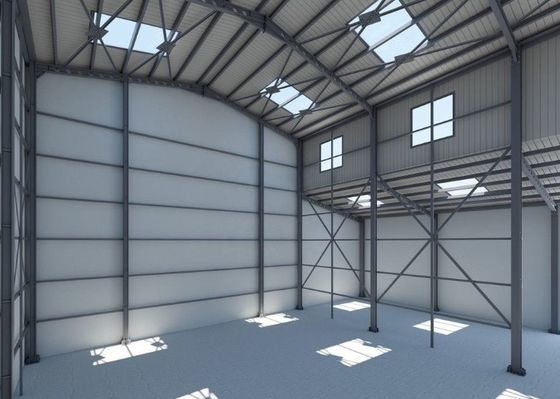 Prefabrik Endüstriyel H Bölümü Çelik Yapı Çerçeve Bina Depo