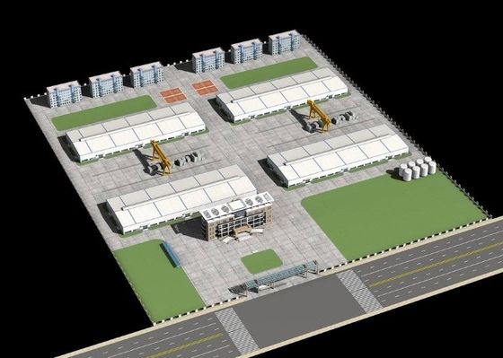 Modern Tasarım Büyük Genişleme Kolay Birleştirmek Çelik Yapı Ağır Endüstri Atölyesi