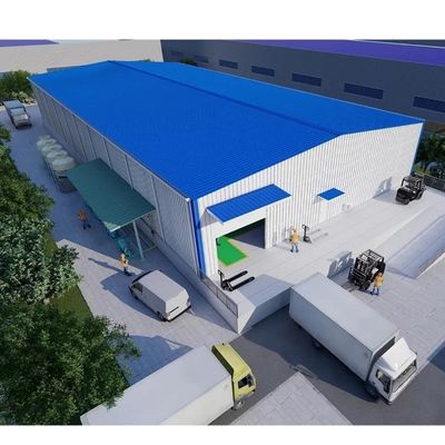 Fabrika Prefabrik Çelik Yapı Atölyesi Endüstriyel Bina İnşaatı