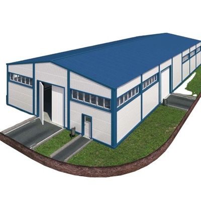 Fabrika Prefabrik Çelik Yapı Atölyesi Endüstriyel Bina İnşaatı