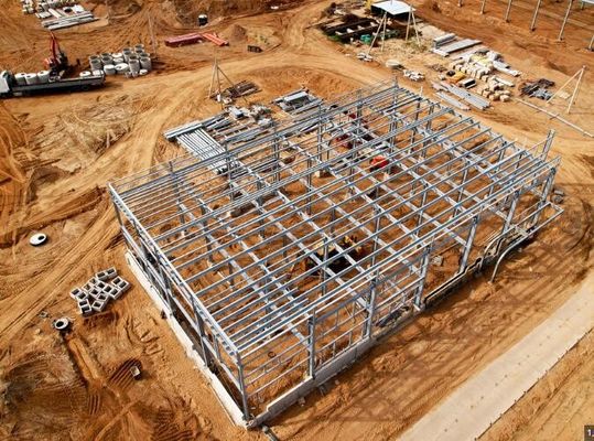 Prefab çelik yapı işlemi Fabrika Portalı Çelik yapı atölyesi
