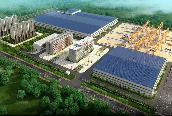 Prefab çelik yapı işlemi Fabrika Portalı Çelik yapı atölyesi
