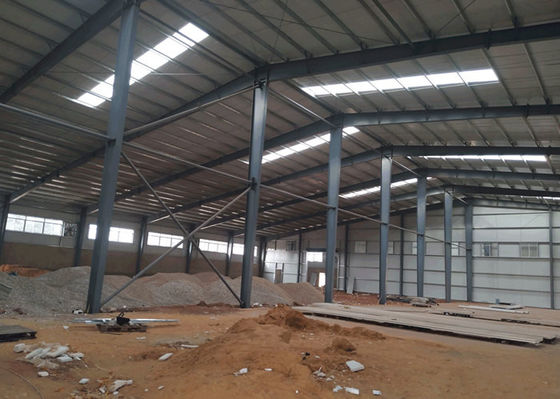 Sanayi Çelik Yapı Hangar Çerçevesi Prefabrik Çelik İmalat Atölyesi