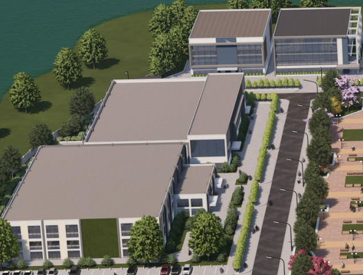 Çelik portal çerçeveli modern yapı Prefabrik çelik idari bina