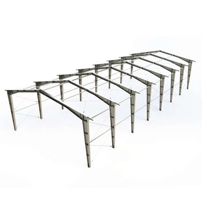 Prefabrik Bina Gable Çerçeve Hafif Metal Endüstriyel Çelik Yapı