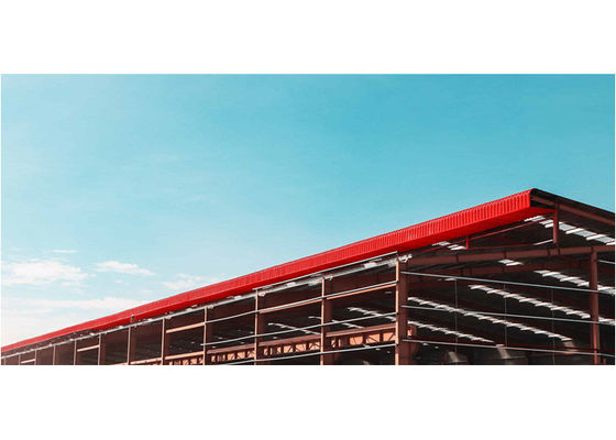 Prefabrik Çelik Yapı Atölyesi Endüstriyel Çerçeve Bina Garajı