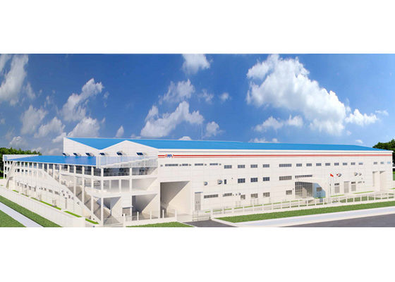 Yapma Çerçeve Çelik Yapı Atölyesi Yangına Karşı Endüstriyel Fabrika