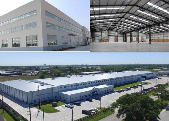 H-bölümlü çelik ile depolama için prefabrik portal çerçeve çelik yapı binası