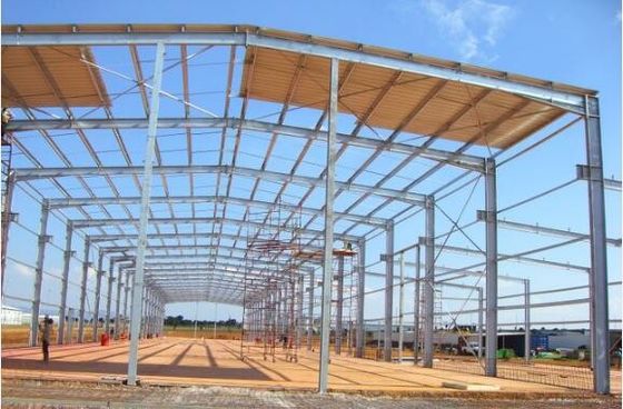 H-bölümlü çelik ile depolama için prefabrik portal çerçeve çelik yapı binası