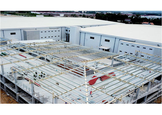 Q355 / Q235 Çelik Yapı Fabrika Garaj Çerçeve Hazır bina İnşaatı