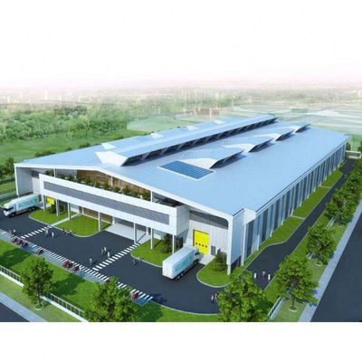 Prefabrik Endüstriyel H Bölümü Çelik Yapı Çerçeve Bina Depo
