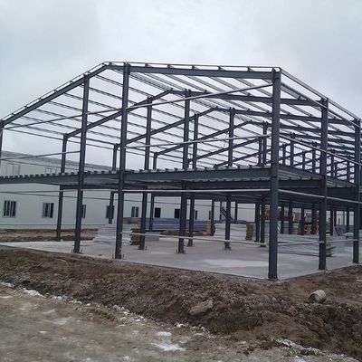 Prefab Metal Bina Çelik Yapı Atölye Portal Çerçeve Yapısı