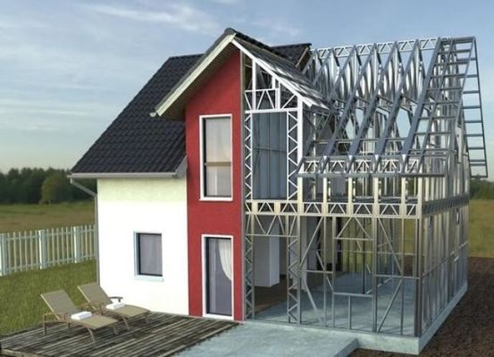 Çelik yapısı Konut binası prefabrik ev özel tasarım