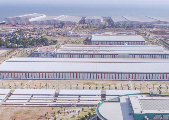 Prefabrik Çelik Yapı Endüstriyel Atölyesi Fabrika Bina İnşaatı