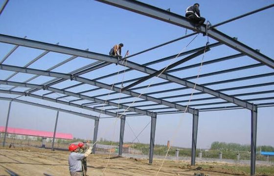 Metal Bina Çelik Çerçeve Depo Yüksek Performanslı Çelik Yapı Bina