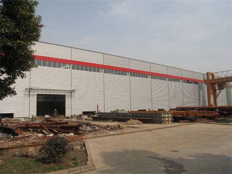 Endüstriyel Prefabrik Çelik Yapı Depo Çerçeve İnşaat Bina