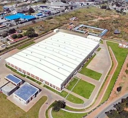 Prefabrik Çelik Yapı Atölyesi Endüstriyel Çerçeve Bina Garajı