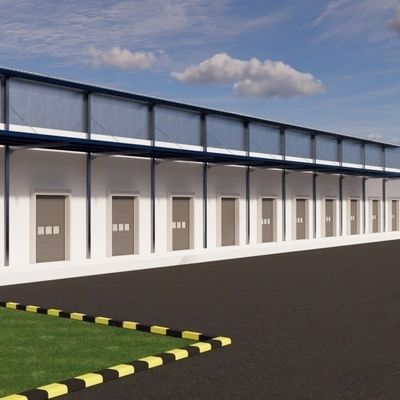 Renkli Çelik Yaprak Duvarlı C/Z Bölümlü Çelik Purlin Metal Depo