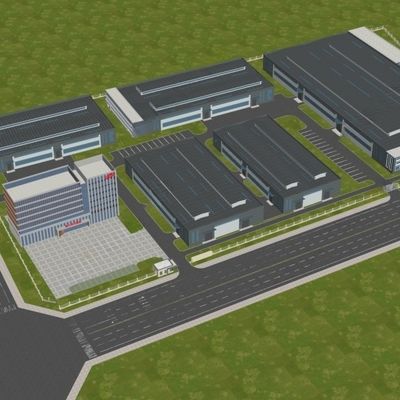 Sıcak olarak yuvarlanmış H bölümlü çelik sütun çelik yapısı Depo rüzgar geçirmez