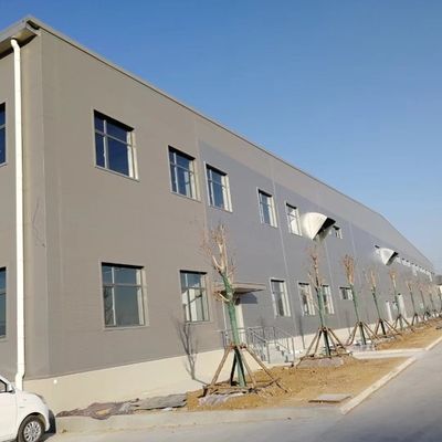 Endüstri/Fabrika için Büyük Aralıklı Prefabrik Çelik Yapı Atölyesi