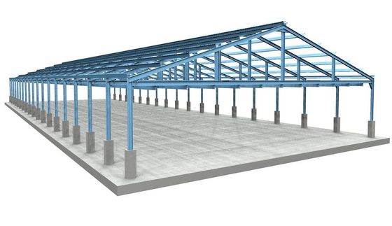 Hafif Ağırlıklı Modüler Prefabrik Çelik Yapı Metal Çerçeve Depo Atölyesi