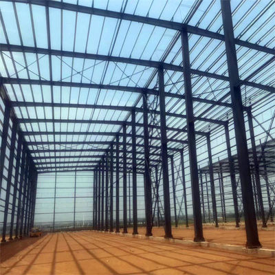 Endüstriyel Bina Prefab Steel Structure Workshop Metal İnşaat Bina