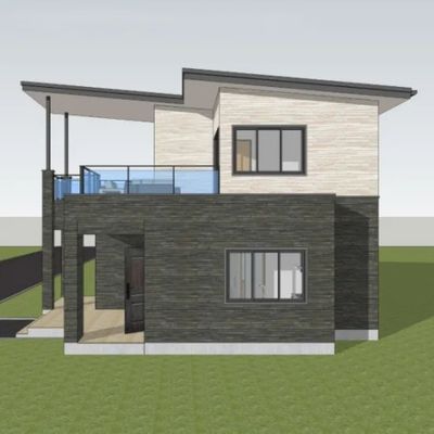 Yüksek ısı yalıtımı Güvenli ve güçlü tasarım için hafif çelik yapısı villa