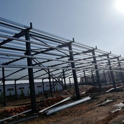 Endüstri / Fabrika için Büyük Aralık Prefabrik Çelik Yapı Atölyesi