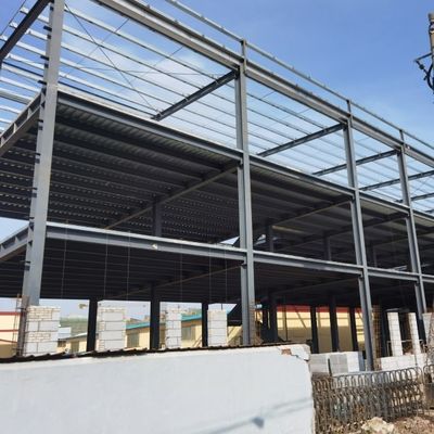 İyi yük taşıma kapasitesine sahip kaynaklı H Bölümlü Çelik Yapı Depo