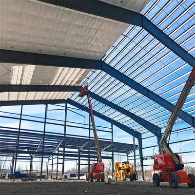Q355B/ Q235B Sıcak olarak yuvarlanmış H bölümlü sütunlara sahip çelik metal depoları
