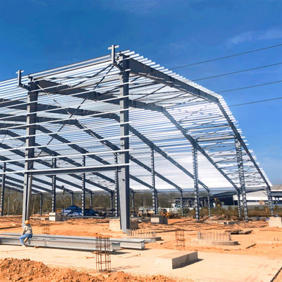 Z Bölümü Purlin ve UPVC Downpipe ile Galvanizli Çelik Yapı Atölyesi
