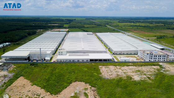 Endüstriyel prefabrik çelik yapı çerçevesi, çelik yapı işleme ve imalat atölyesi