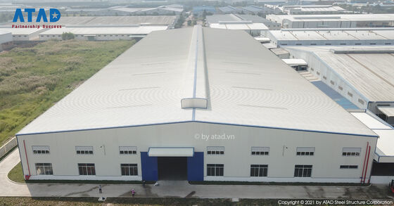 Endüstriyel prefabrik çelik yapı çerçevesi, çelik yapı işleme ve imalat atölyesi