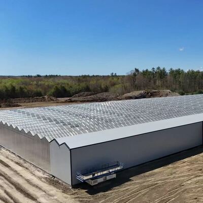 Wenluo Sightseeing Glass Greenhouse - Büyük ölçekli sebze yetiştirme sera