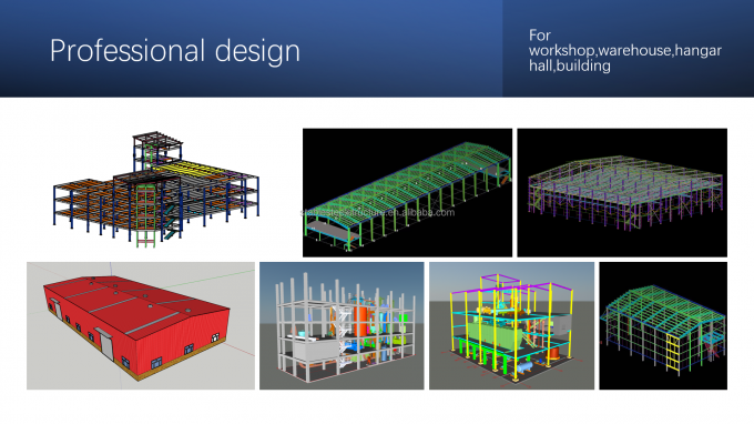 Izgara Prefabrik Metal Depo Binaları B&uuml;y&uuml;k A&ccedil;ıklıklı ISO9001 1